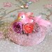 Rosie Pink Bird Fascinator.
