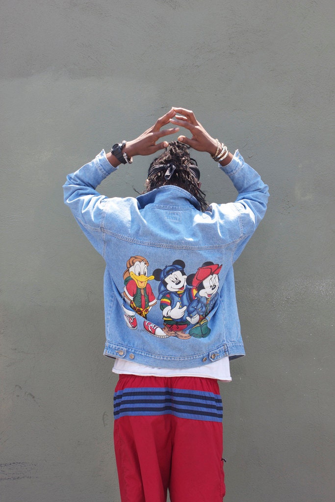 80s Disney MIckey Mouse Denim Jacket