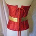 Wonder Woman Red and Gold Corset Custom Size