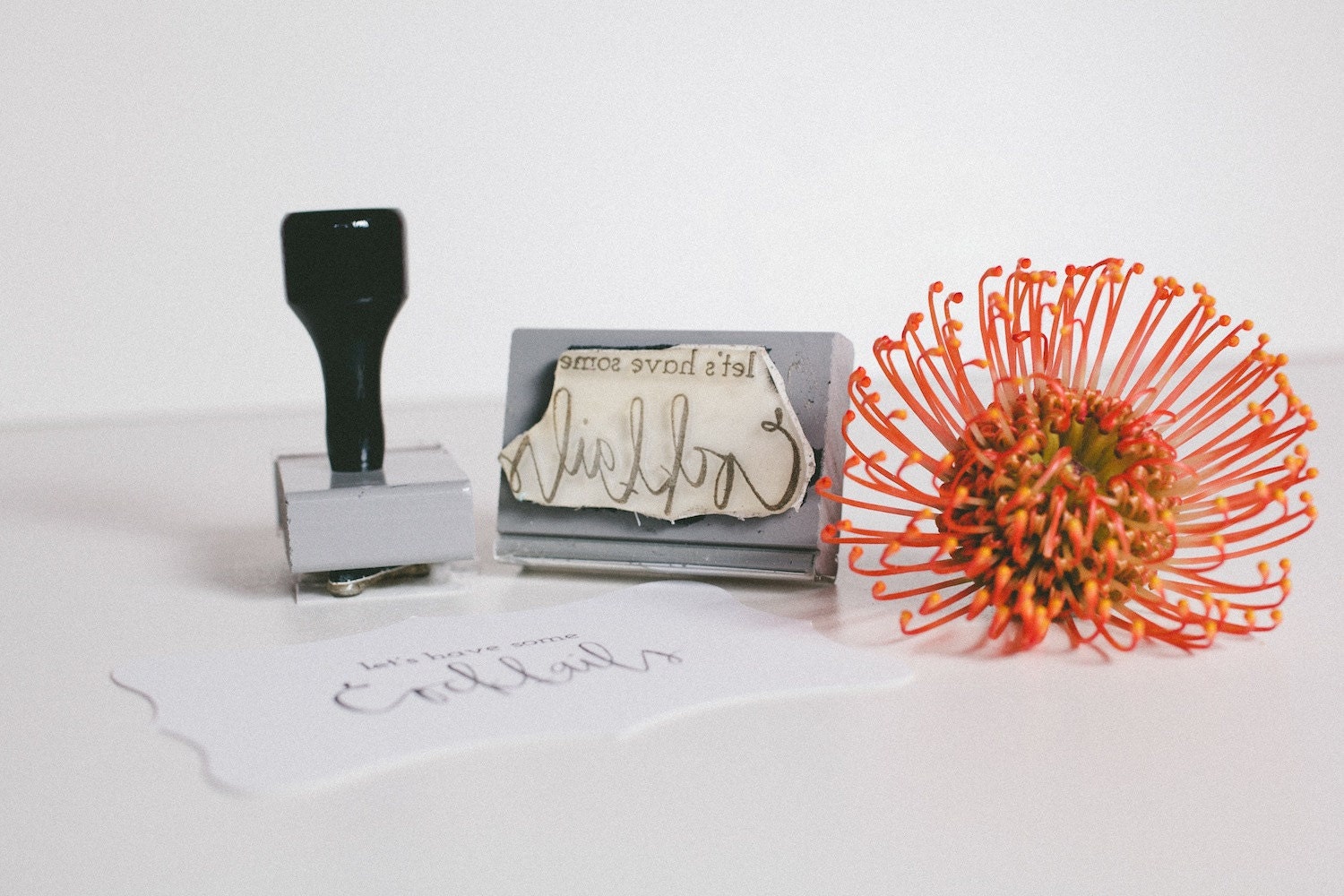let's have some cocktails // custom stamp