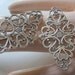 2 Lace Filigree Diamond Findings Antiqued Silver Filigrees