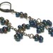 Purple Cluster Earrings, Eggplant Navy Green Metallic Rainbow Earrrings Long Fashion Jewelry Gift Under 20 - Grapes