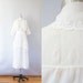 Edwardian 1910s dress / antique white cotton dress / Pink Star Burst