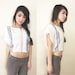 Handmade Cropped Hippie Mexican Embroidered White Blouse XS S