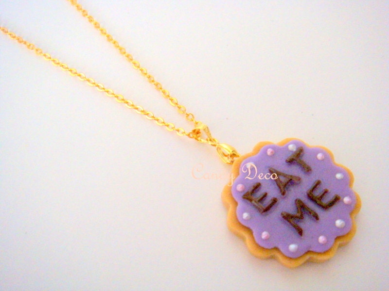Eat Me Cookie Necklace (Pick One Color)