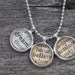 BLACK FRIDAY SALE Vintage Dictionary Word Necklace Pendant Dream Believe Achieve