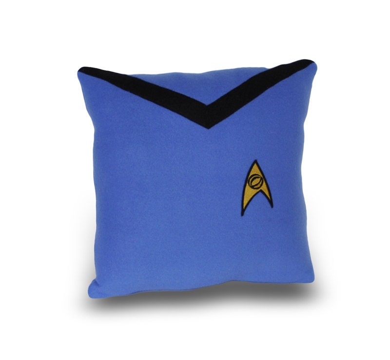 Star Trek Science Officer Blue Pillow