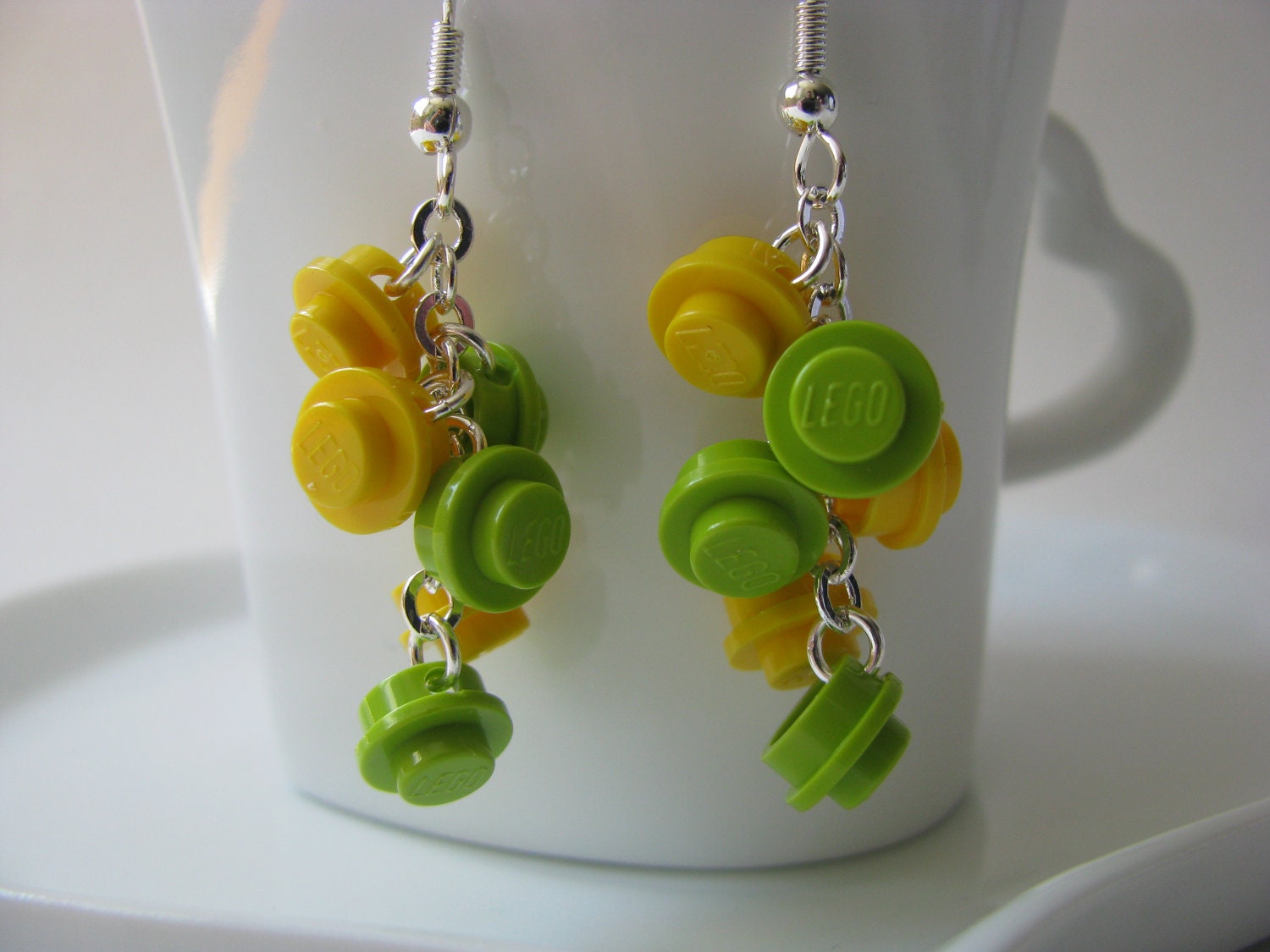 Sea Turtle Brick Cascade Earrings