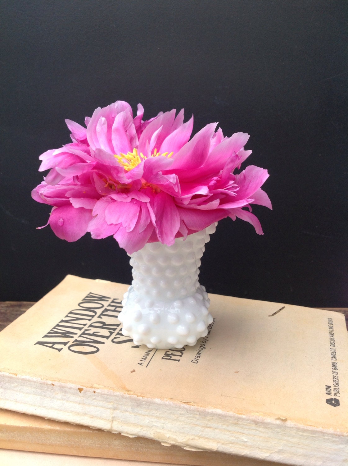 Viintage Milk Glass Toothpick Holder