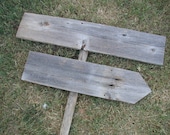 DIY Wood Wedding Sign on Stake Rustic Western Blank  Directional