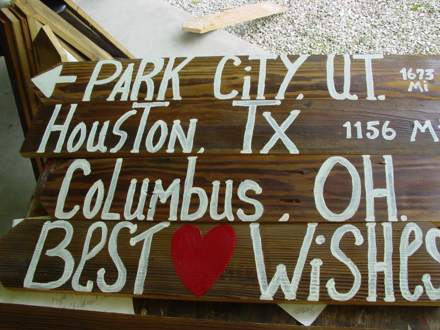 EXTRA LARGE SIGNS name your sign rustic 4 Barn wood Wedding Party Birthday Reunion  Signs w/ Stakes direction country western directional