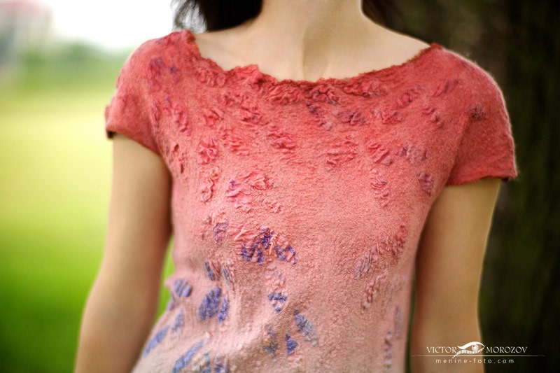 Forest fairy - nuno felted dress
