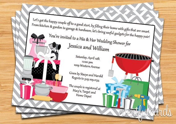 His and Hers Couple Wedding Shower Invitation Il_170x135