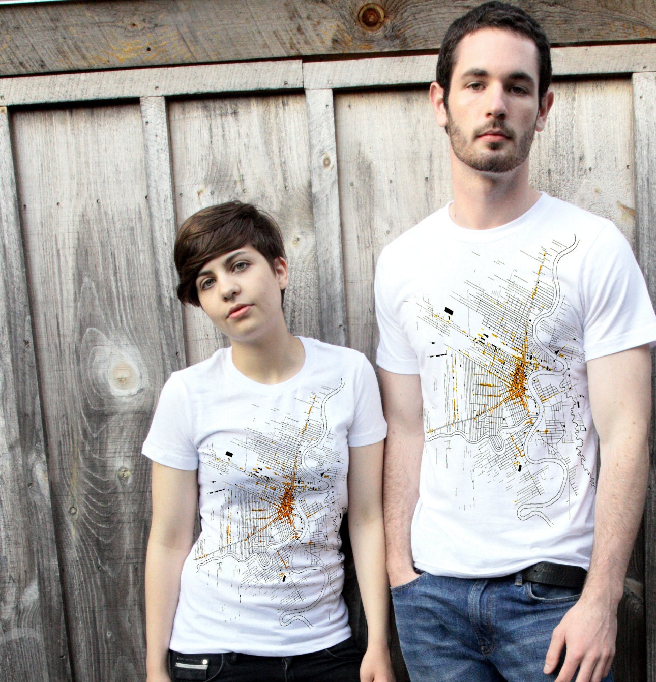 Cartographic Tshirt Retro Map Tee Shirt