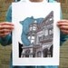 The Giant Bear on Haight limited edition giclée print