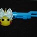 Yellow Kawaii Teardrop Charm Blue Backpack Purse Charm