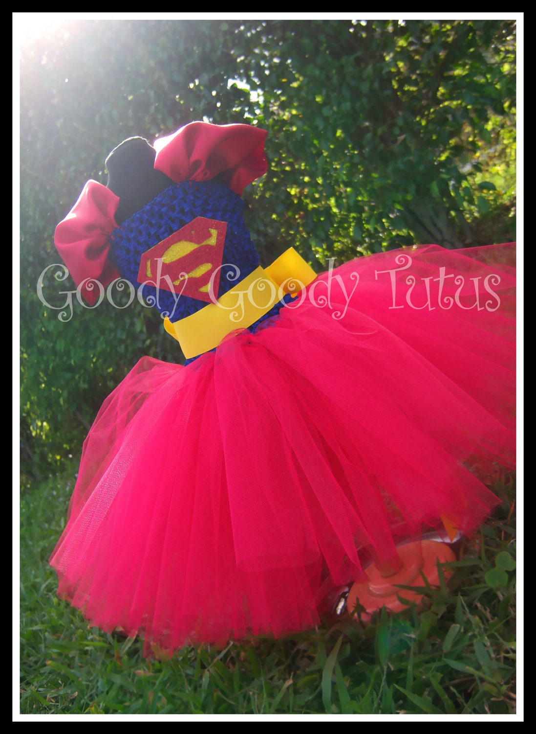 LOIS and CLARK Superman Inspired Tutu Dress - Large 4-6t