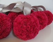 Mini Carnation Pomander Kissing Ball 16 colors pew, chuppah, aisle, chair decorations, flower girl, wedding pomander's you choose colors