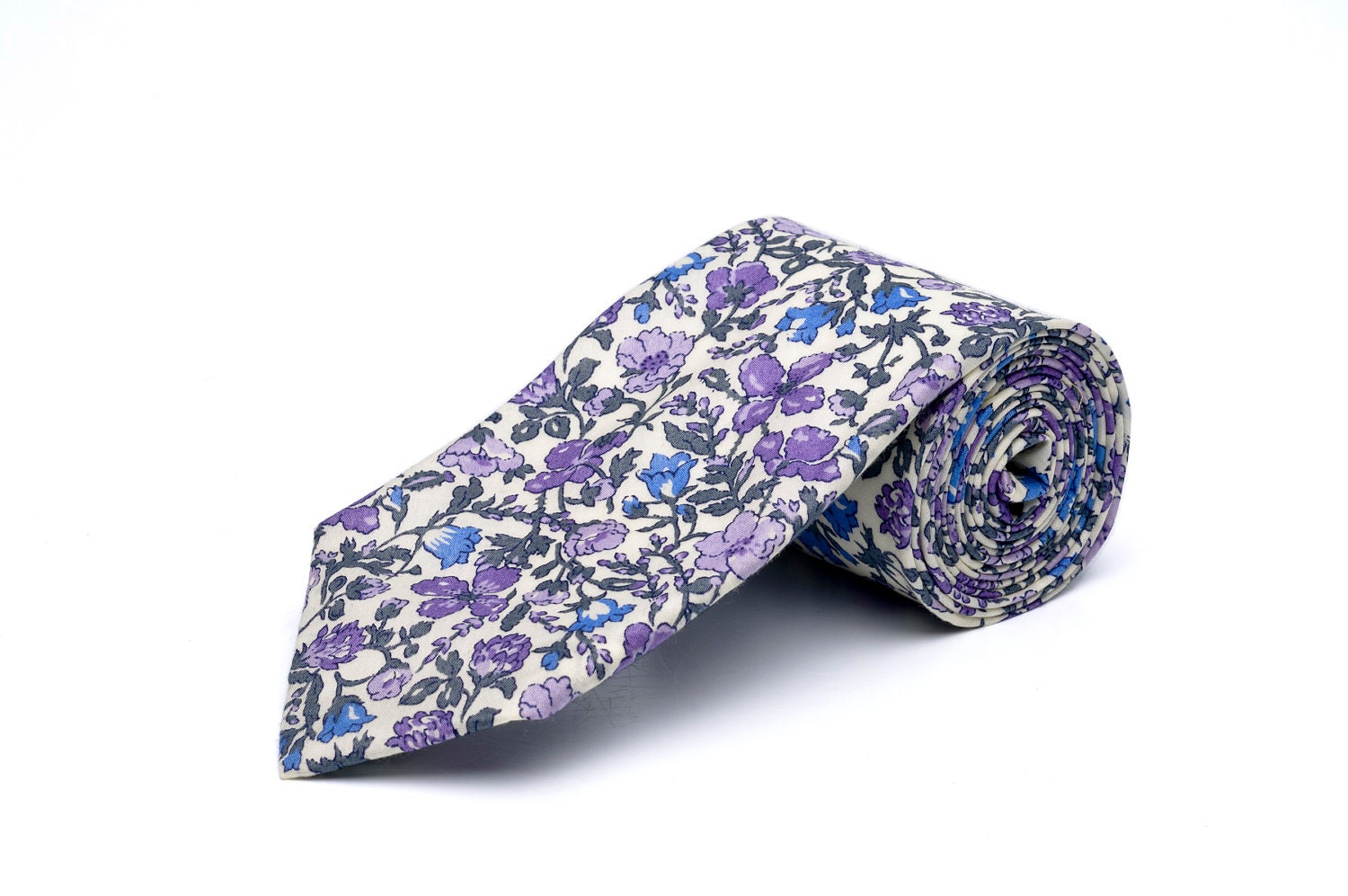 Pomp & Ceremony, Men's tie, Liberty of London Meadow mauve print