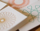 Letterpress Hypotrochoid Stationery Set