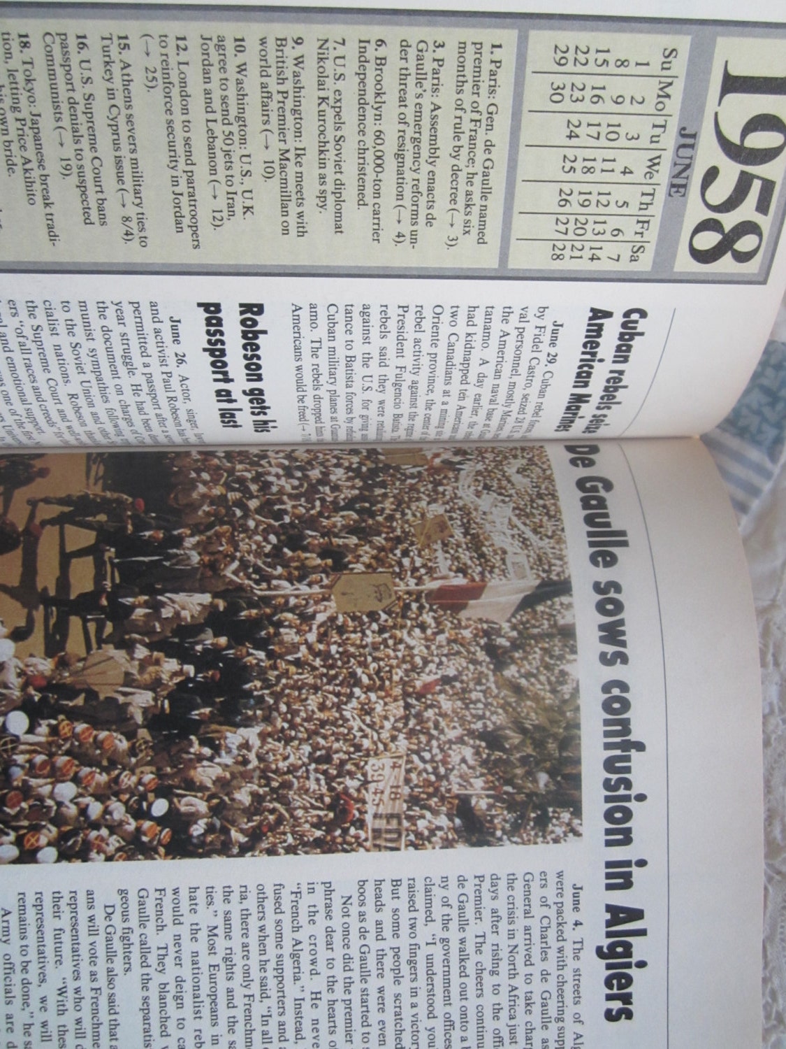 Vintage Book  Chronicle of the 20th Century  1987