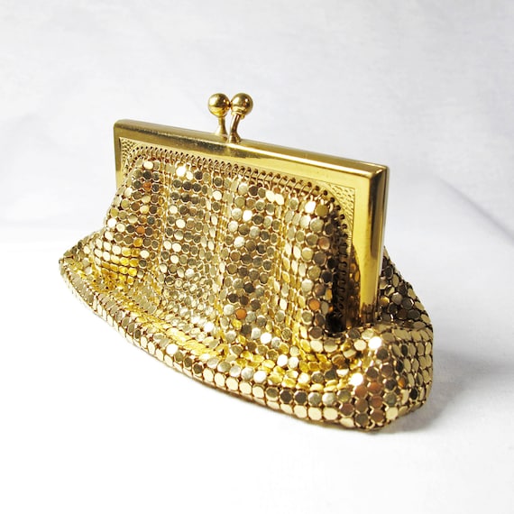 Whiting Davis vintage gold mesh coin purse by BoudoirBarbie