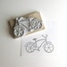 Bicycle - Hand Carved Rubber Stamp