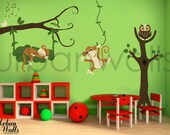 Vinyl Wall Sticker Decal Art - Monkey See Monkey Do