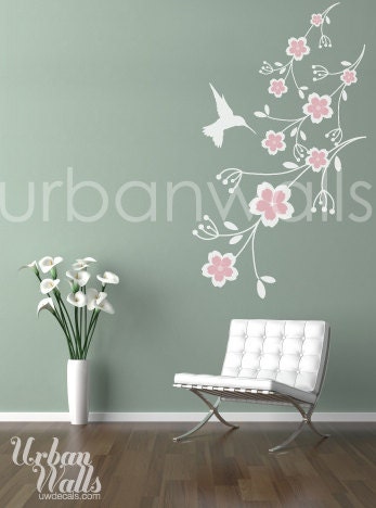 Vinyl Wall Sticker Decal Art - Humming bird