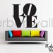 Vinyl Wall Sticker Decal, LOVE