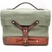 vintage Swiss Army green canvas bag // iPad - Kindle - Lunch Tote // handbag