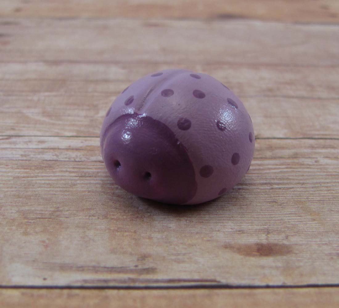 Heather Purple Ladybug Figurine or Terrarium Decoration Made to Order