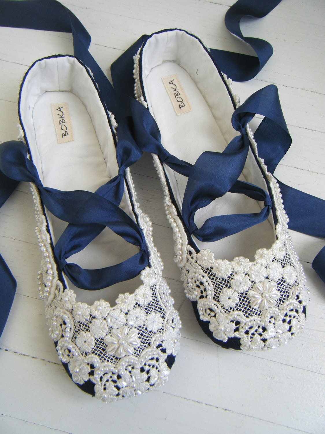 Something Blue Wedding Shoes, Bridal Ballet Flats, JENNA, Bobka Shoes By Bobka Baby