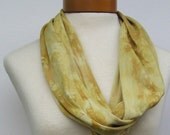 Infinity Scarf Hand Dyed in Goldenrod 109