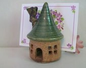 Little House Mail Holder - Also a Sponge Holder , Christmas Cards, Photos, Napkins