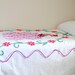 Vintage Peacock Chenille Bedspread 73 x 94