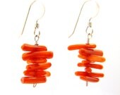 Handmade Red Dangling Earrings (Kata)