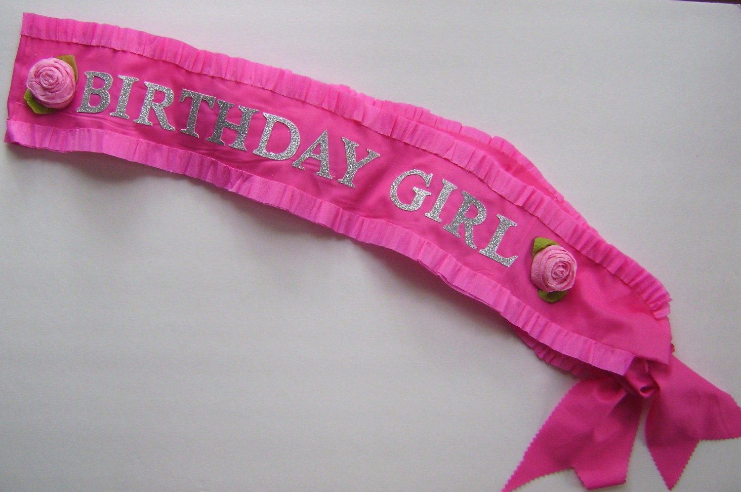 Sash - Birthday Girl - customize with any colors- adjustable for adult or child Il_570xn