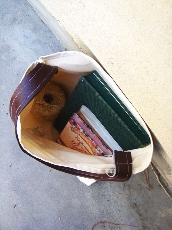 Handmade Cat Tote with Vegan Leather Strap. Woodblock Printed. Made to Order.