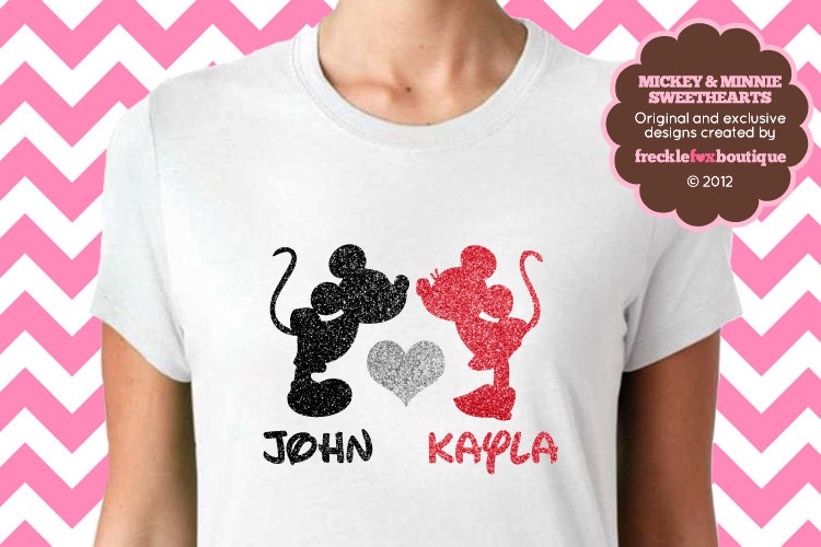 couple shirt mickey and minnie