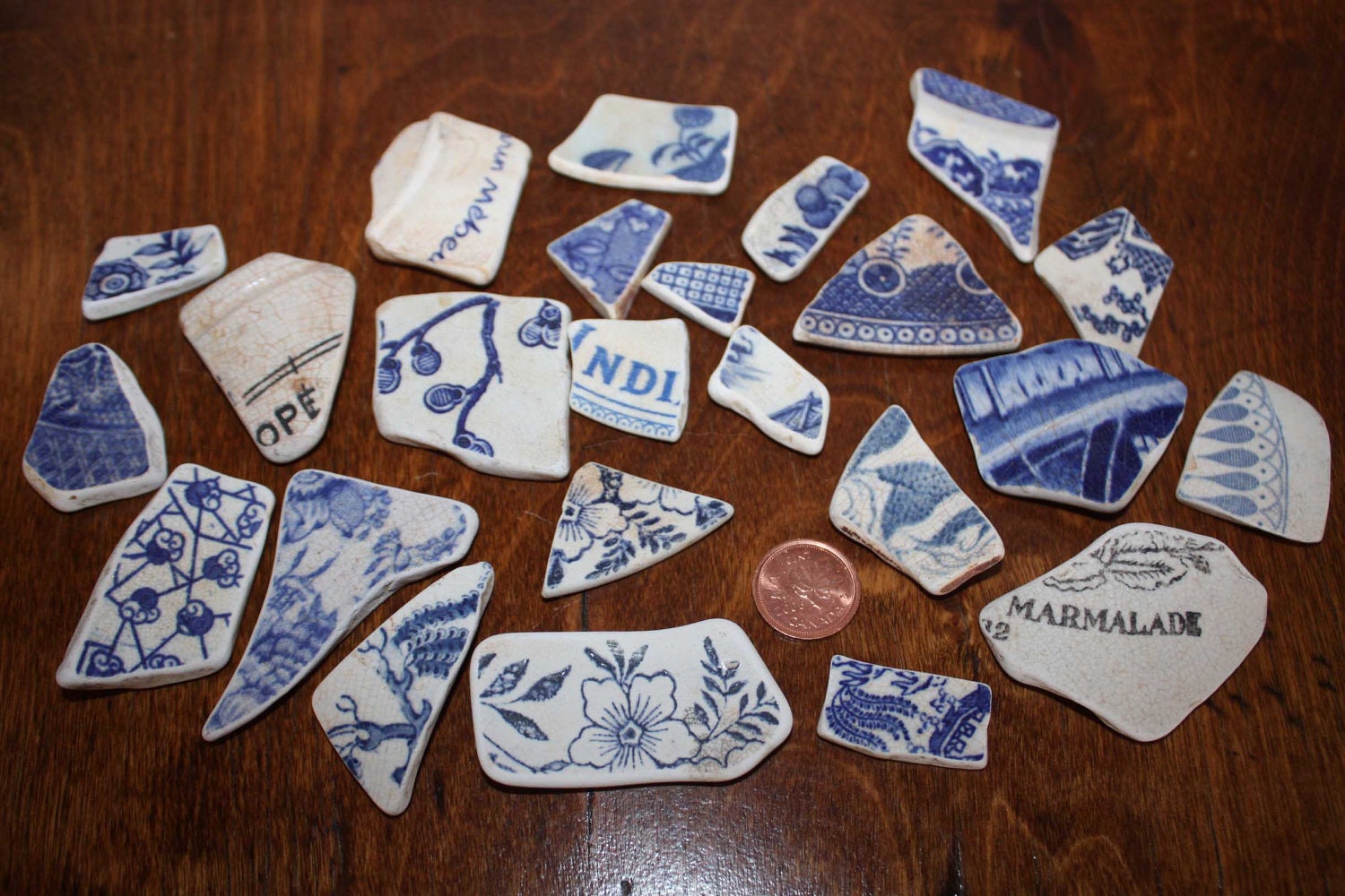 Sea pottery x 24 pieces surf worn