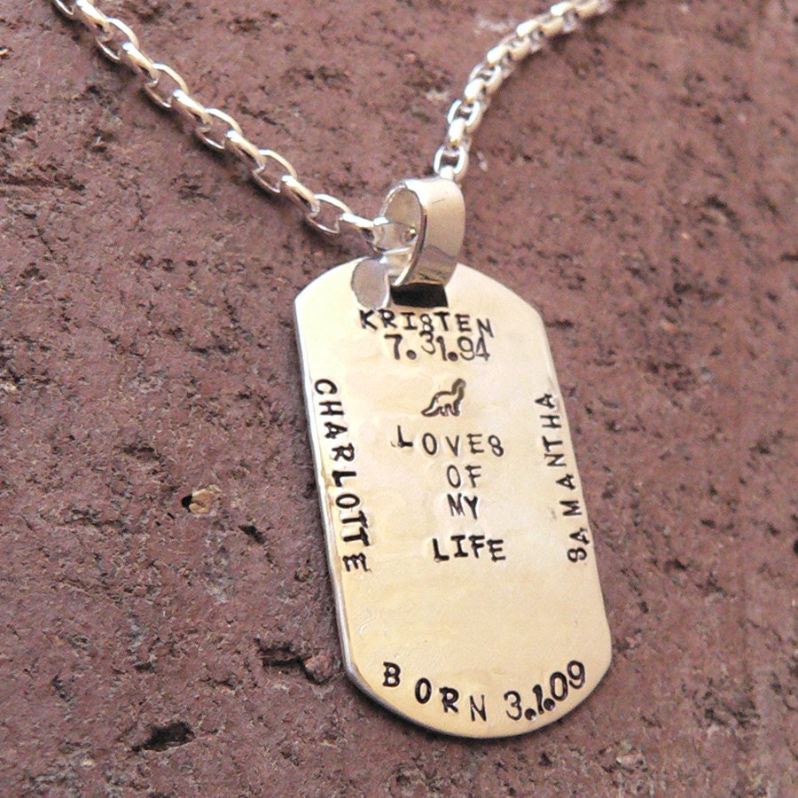 Custom Thick Sterling Men's Dog Tag Necklace