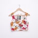 NOS vintage Floral crop top shirt size M