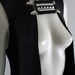 Sleeveless Jacket Long Vest Jacket pyramid studs Clips Black Coat Robe Dress Floor Length Maxi Goth - Chrisst - SPECIAL ETSY PRICE