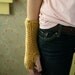 Ochre Wool Fingerless Gloves