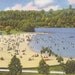 Bathing Beach and Lake Fairy Stone State Park Southeastern Virginia VA Vintage Postcard Bassett VA
