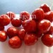 14pcs faceted teardrop in lighttight Red color onion shape