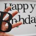 Happy Birthday, BLACK Die cut letters for Banner (3.5 inches tall) A201