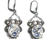 Kissing Dove Steampunk Earrings