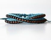 Wrap Beaded Bracelet, Beaded Bracelet, Double Wrap Bracelet, Crochet Bracelet, Crochet Beaded Bracelet, Fall Bracelet